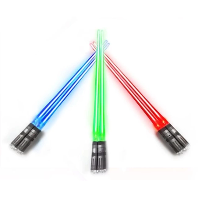 LED Parlayan Işık Sabre Yıldız Savaşları Yemek Çubukları