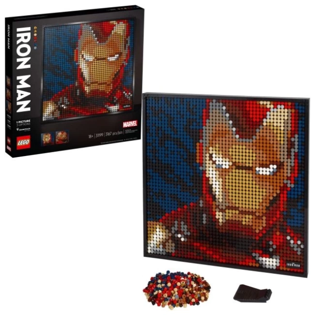 LEGO Art Marvel Stüdyoları Demir Adam 31199 Yapı Seti