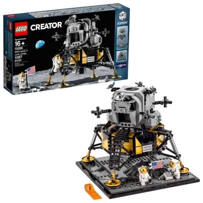 LEGO Creator Expert NASA Apollo 11 Lunar Lander 10266 Yapım Oyuncak Seti Multicolor