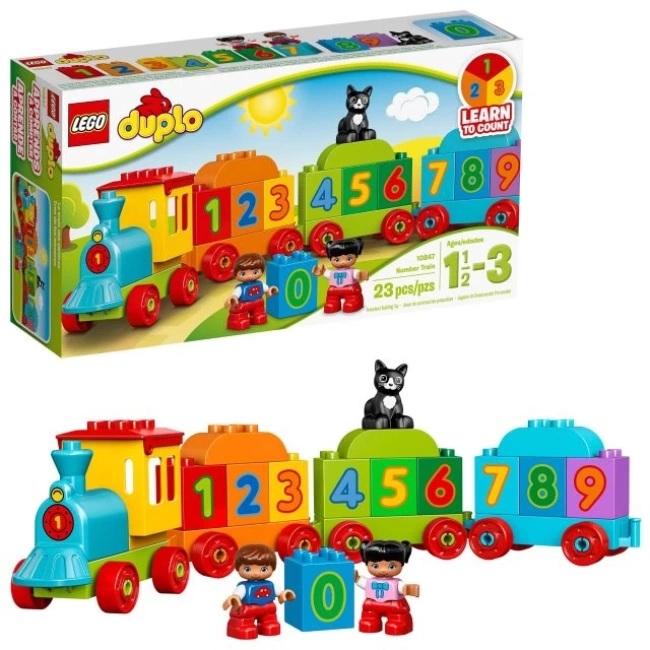 Lego Duplo Benim İlk Sayı Treni Öğreniyor Tren Seti Yapım Kiti 10847 (23 Parça) Multicolor