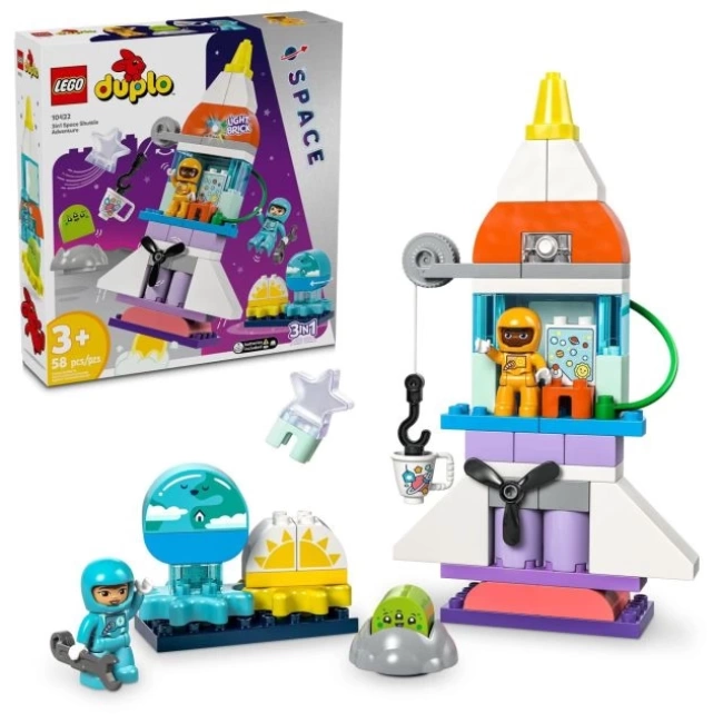 LEGO DUPLO Uzay Mekiği Macerası Roket Gemisi Yapım Seti Multicolor
