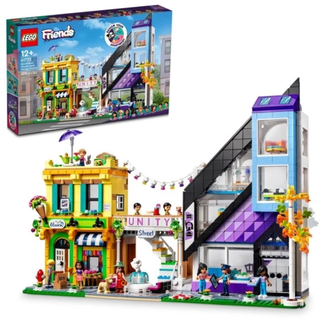 LEGO Friends Downtown Çiçek ve Tasarım Mağazaları 41732 Multicolor