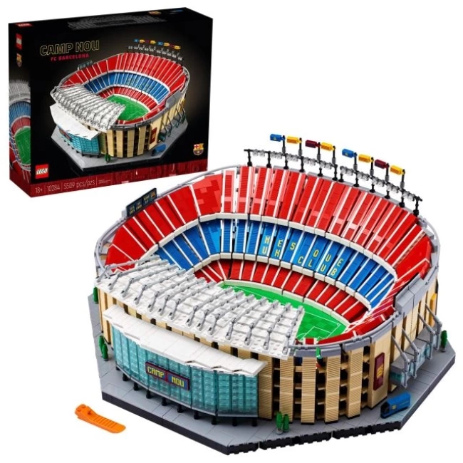 LEGO Icons Camp NOU – FC Barselona Stadyumu 10284 Model Yapı Seti Multicolor