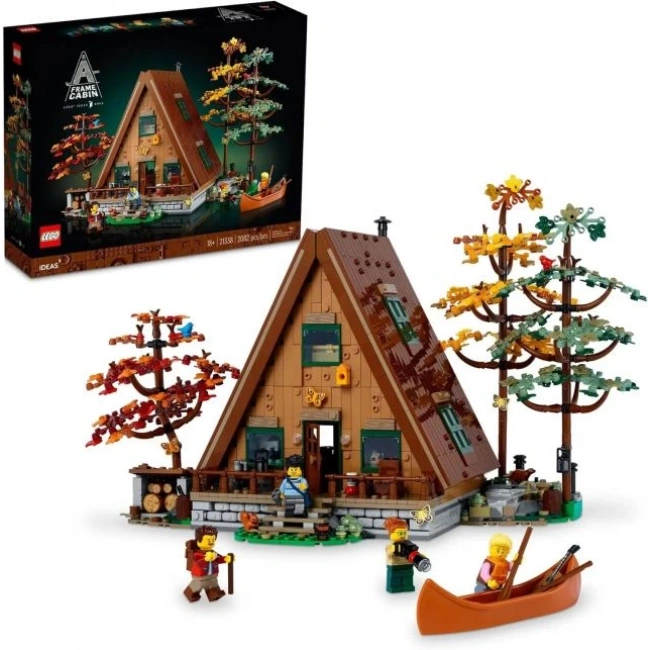 LEGO Ideas A-Frame Kabin Koleksiyonluk Sergi Seti 21338