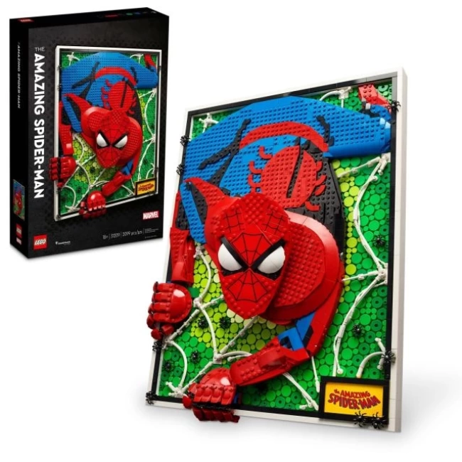 LEGO İnanılmaz Örümcek Adam 31209 Yapım ve Sergileme Ev Dekorasyonu Duvar Sanatı Seti