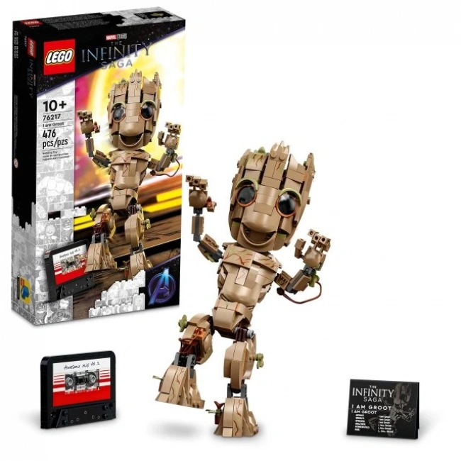 Lego Marvel I Am Groot Yapım Oyuncak Seti (76217)