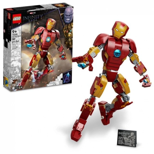 LEGO® Marvel Iron Man Figürü 76206 Koleksiyonluk Yaratıcı Oyuncak Yapım Seti (381 Parça)