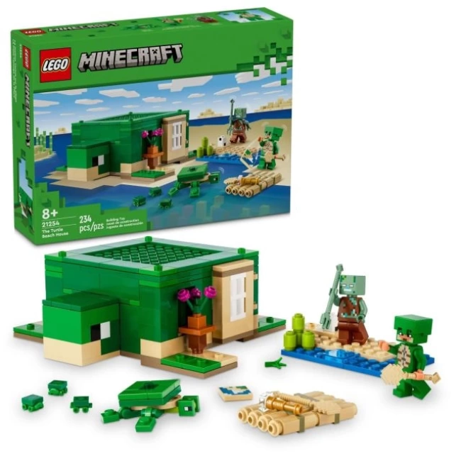 LEGO Minecraft Kaplumbağa Sahil Evi İnşaat Oyuncağı Multicolor