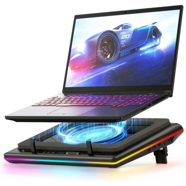 llano V12 RGB Dizüstü Bilgisayar Soğutma Pedi (Hub+RGB)