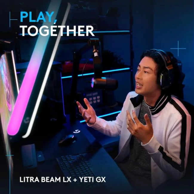 Logitech G Yeti GX Dinamik RGB Oyun Mikrofonu Black