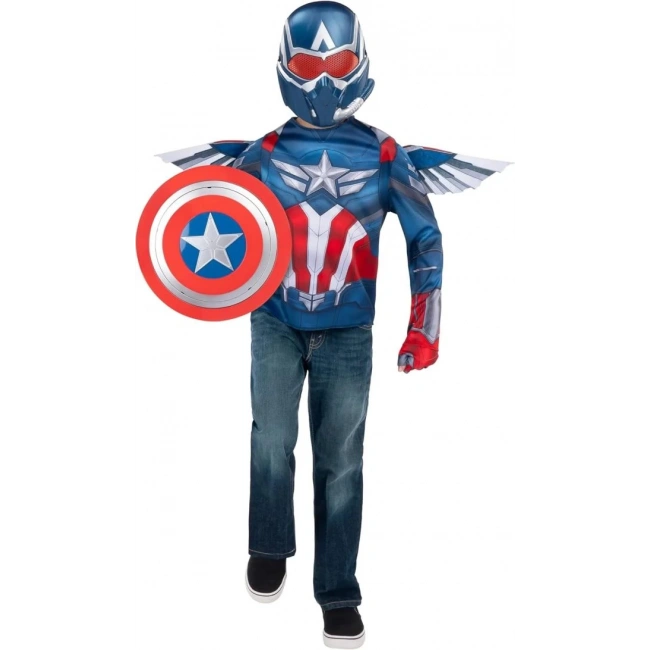 MARVEL Cadılar Bayramı Kaptan Amerika Kostümü - S (4-7 Yaş)