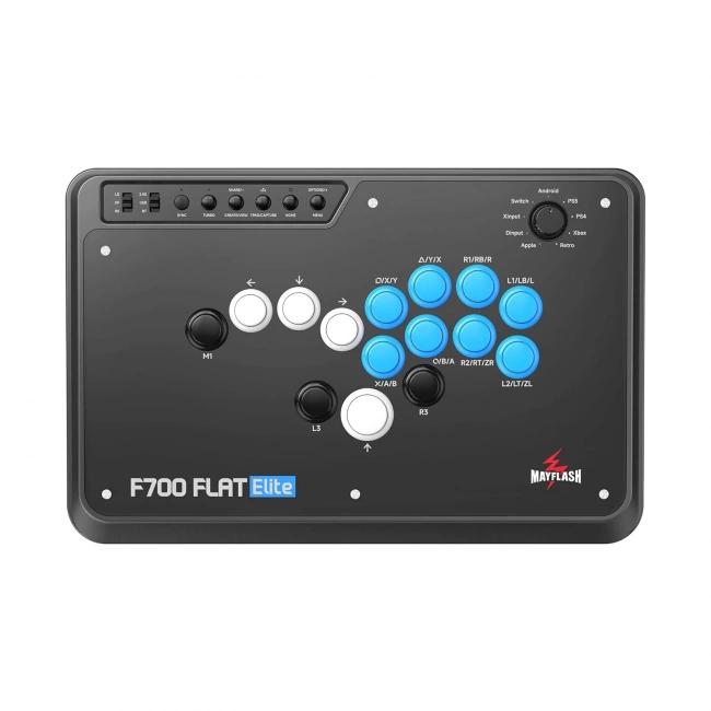 Mayflash F700 FLAT Elite Kablosuz Arcade Stick Kolsuz Tüm Düğmeli Kontrol Cihazı