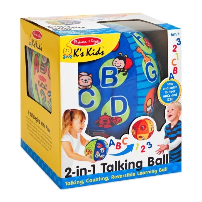 Melissa & Doug - Çocuklar İçin Konuşan ABC Eğitim Topu Çok Renkli