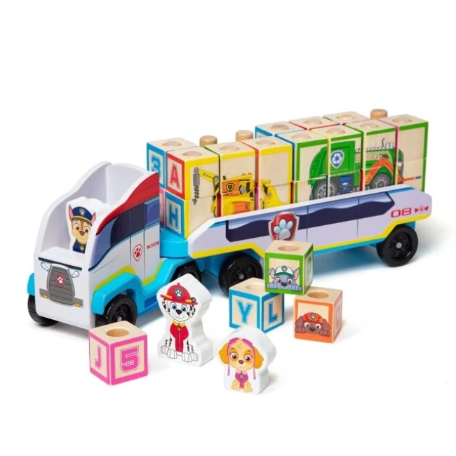 Melissa & Doug Paw Patrol Ahşap ABC Blok Kamyonu