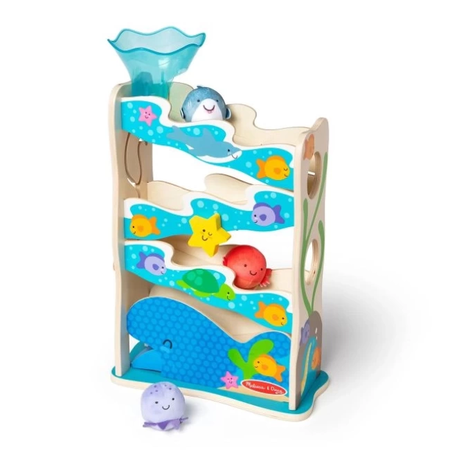 Melissa & Doug Rollables Ahşap Okyanus Kaydırağı (5 Parça) PB&J Sensory Toy