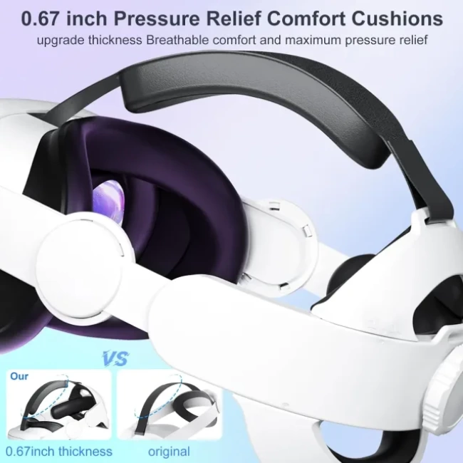 Meta Oculus Quest 3 için Yükseltilmiş Kafa Bandı Quest 3S/3 Head Strap