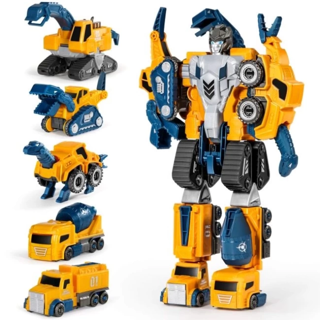 Miebely Robot İnşaat Araçları Seti Yellow