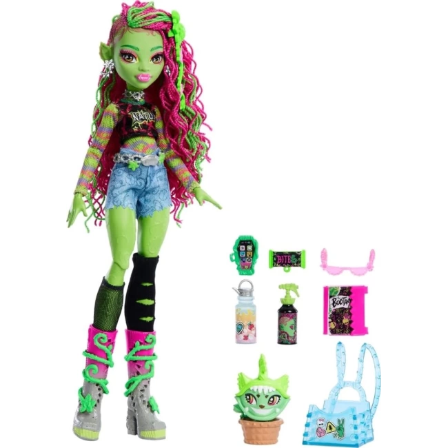 Monster High Spectra Vondergeist Evcil Gelinciği Rhuen Oyuncak Bebek
