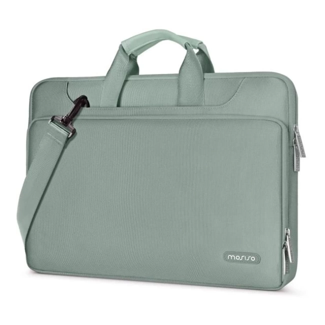 MOSISO 360 Koruyucu Laptop Omuz Çantası 16 inch Antique Green