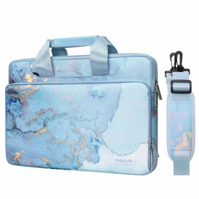 MOSISO 360 Koruyucu Laptop Omuz Çantası Turquoise
