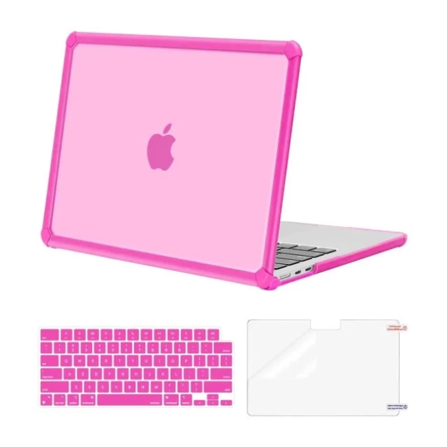 MOSISO MacBook Air 13 inç ile Uyumlu Kılıf  Bright Rose
