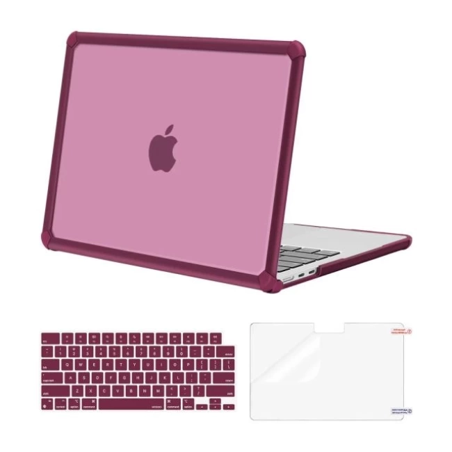 MOSISO MacBook Air 13 inç ile Uyumlu Kılıf  Wine Red