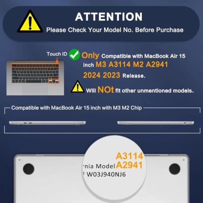 MOSISO MacBook Air 15 inç ile Uyumlu Kılıf