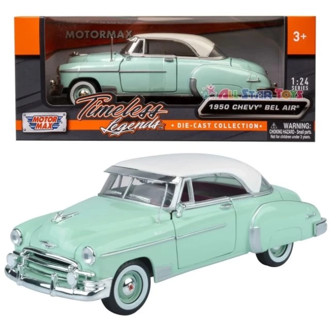 Motormax 1950 Chevy Bel Air Yeşil Pres Döküm Model Araba