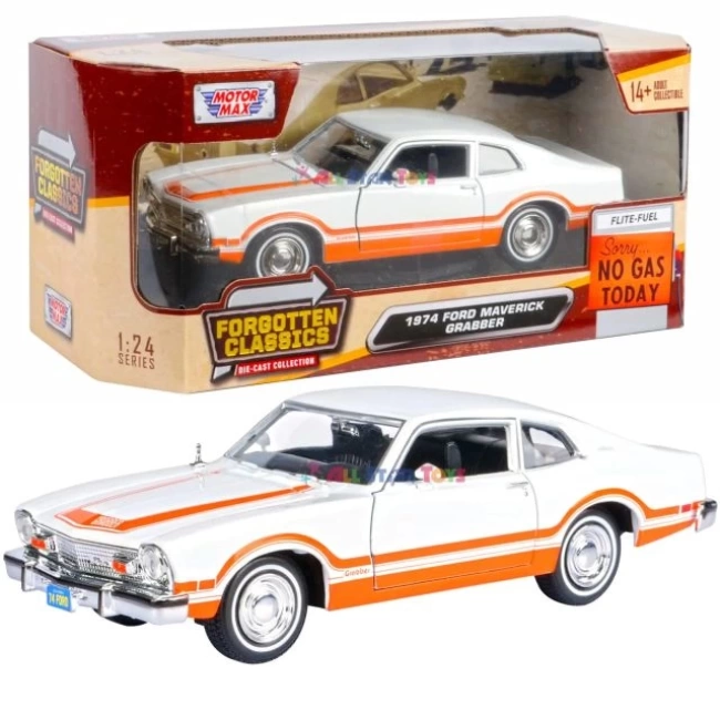 Motormax 1974 Ford Maverick Grabber Pres Döküm Model Araba Beyaz