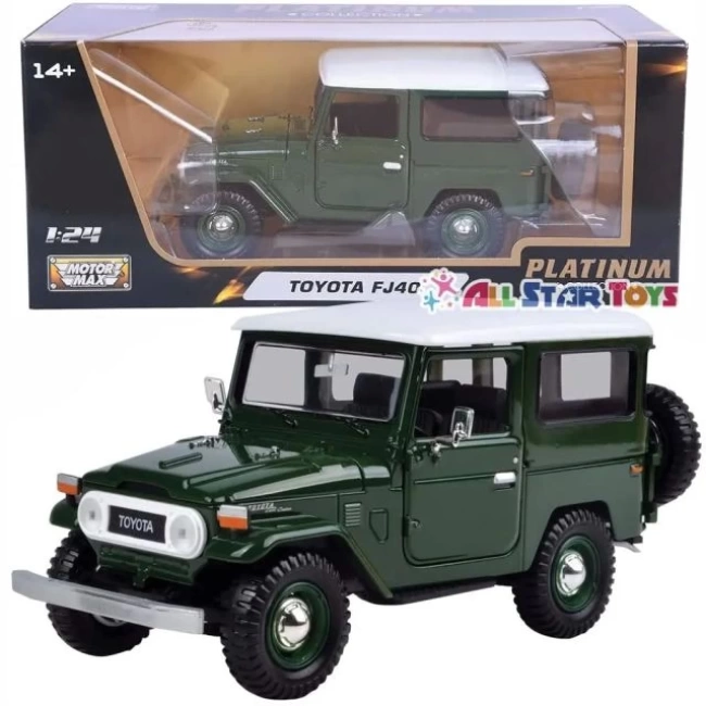 Motormax 79323gr Toyota FJ40 Yeşil 1-24 Pres Döküm Model Araba