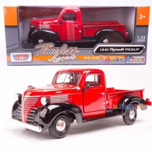 Motormax American Klasik 1941 Plymouth Pikap Pres Döküm Model Araba