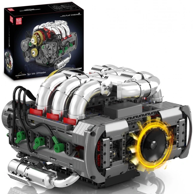 Mould King Flat-Six Motor Model Kiti - Pil ve Motorlu Yapı Seti - 2375+ Parça