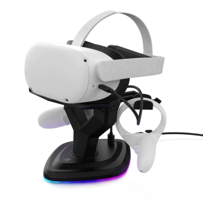 Oculus Quest 2 için AMVR VR Kulaklık Standı Şarj İstasyonu