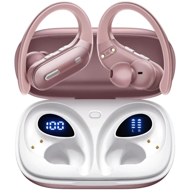OFNEX Kablosuz Bluetooth 5.3 Kulaklık Pembe