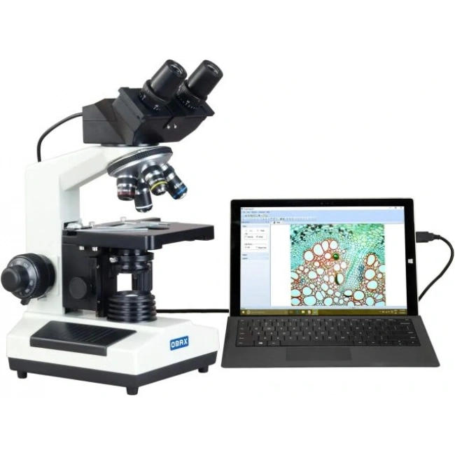 OMAX - 40X-2000X Dijital Binoküler LED Işık Mikroskobu MD827S30L