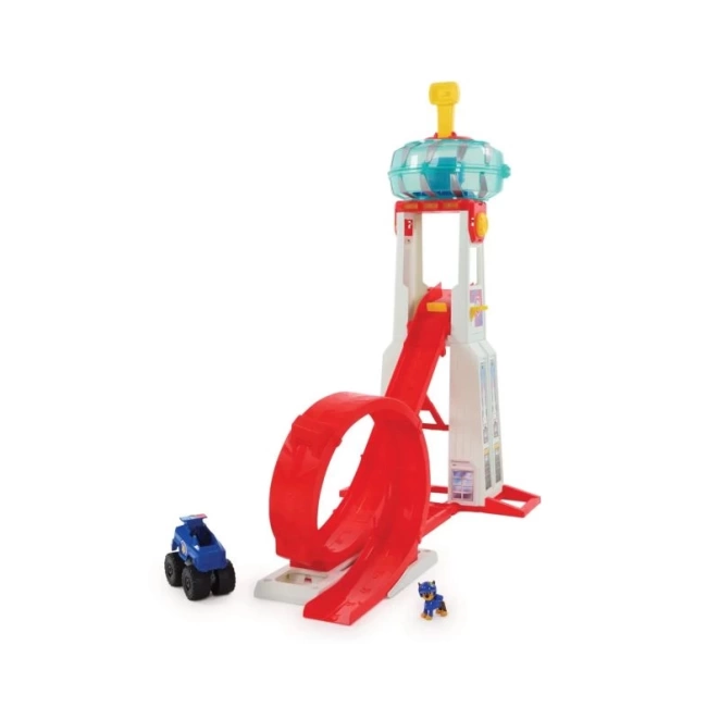 Paw Patrol Rescue Wheels Super Loop Tower with Chase Figure Çok Renkli