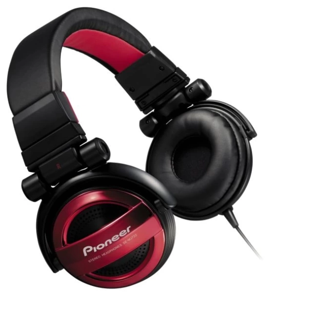 Pioneer Mühürlü dinamik stereo kulaklıklar Kırmızı SE-MJ732-R