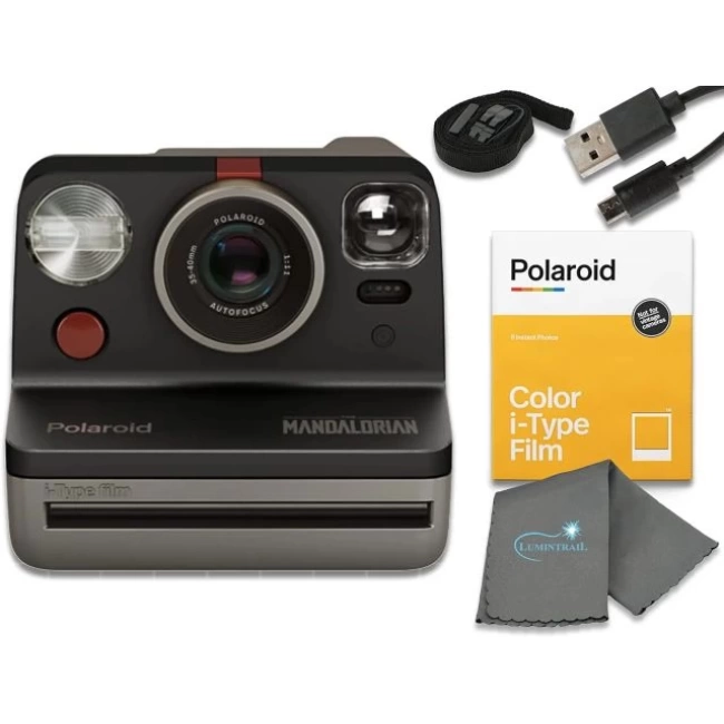 Polaroid Gen 2 Now I-Tipi Anlık Film Kamerası Black & White (Gen 2), 16 Film Bundle
