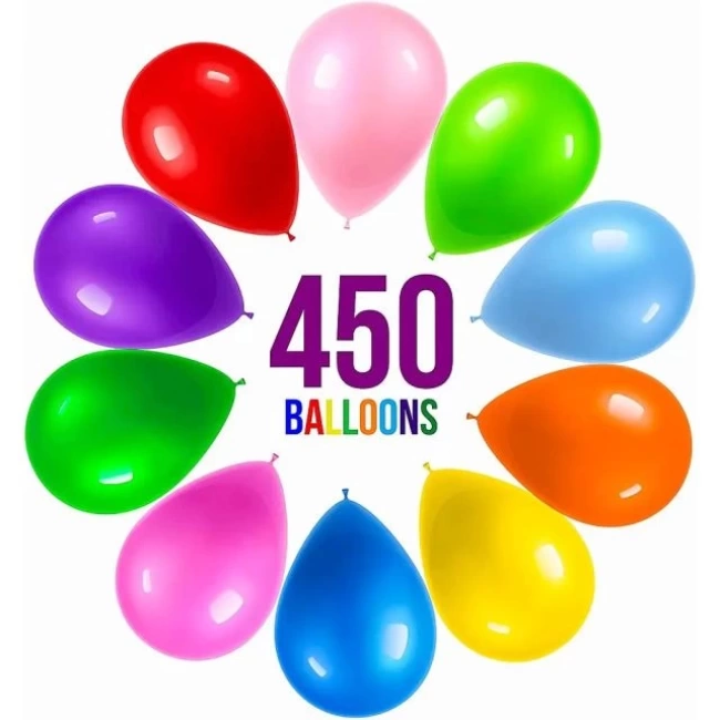 PREXTEX 300 Parti Balonları Gökkuşağı Renkleri