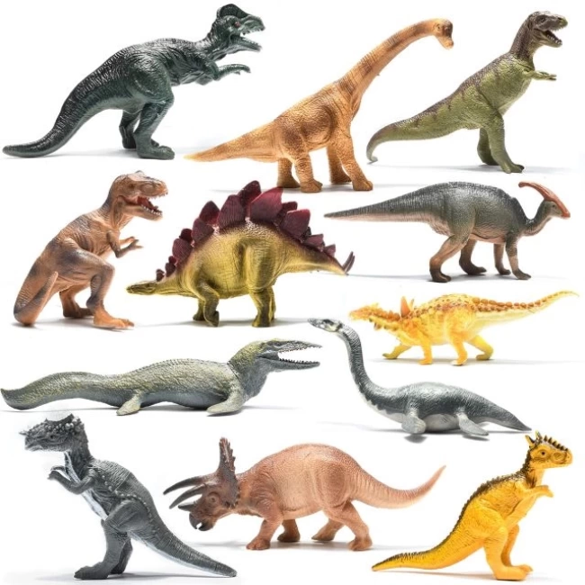 PREXTEX Dinozor Figürlü Oyuncaklar 12 Pack - 8-10 Inch Assorted