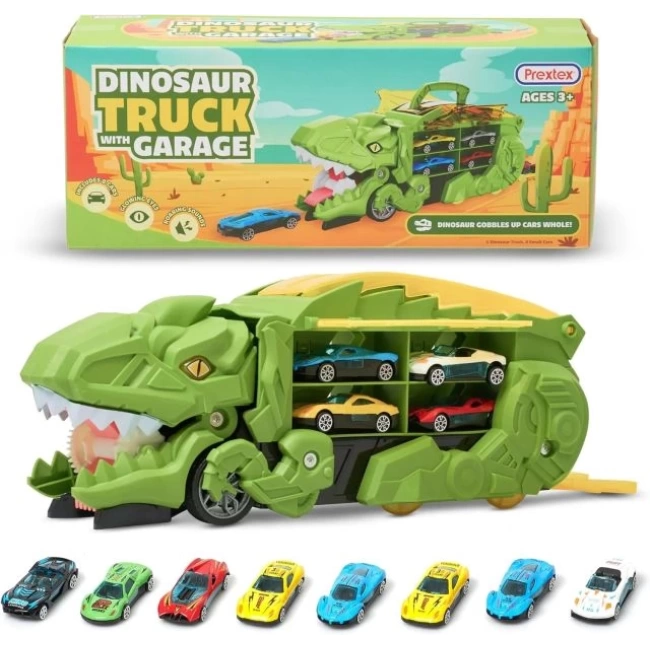 PREXTEX Dinozor Kamyon Taşıyıcı Oyun Seti