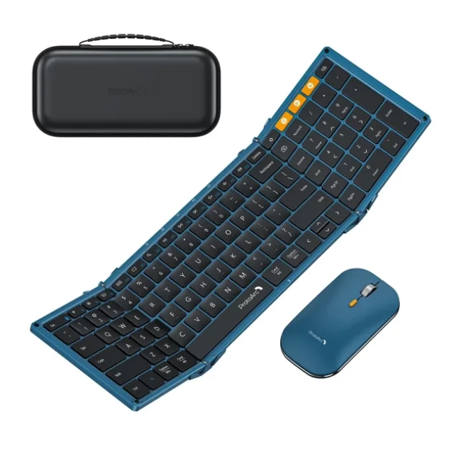 ProtoArc XKM01 Bluetooth Katlanabilir Klavye ve Fare   Blue