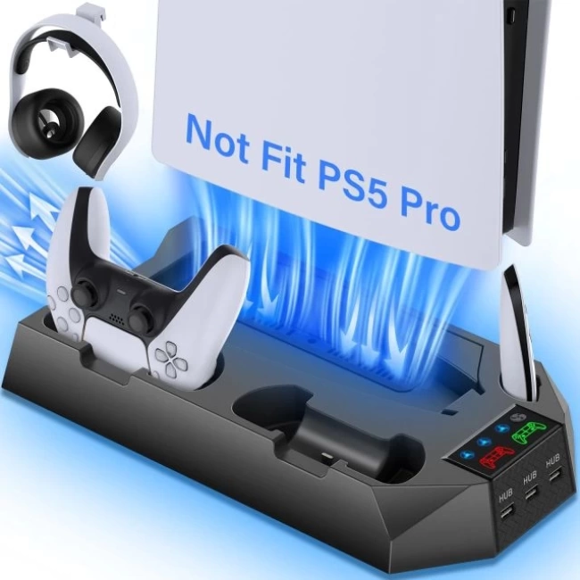 PS5 Standı ve Soğutma İstasyonu Siyah