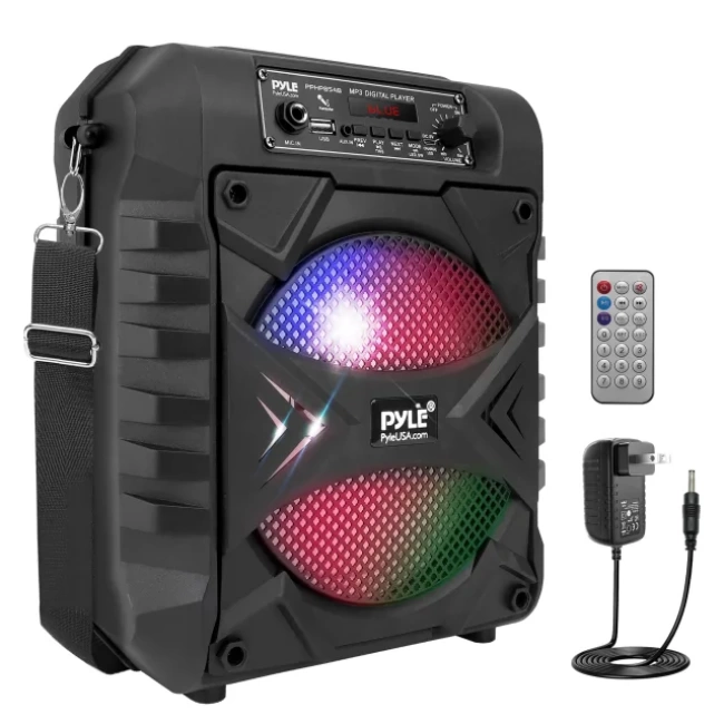 Pyle Taşınabilir Bluetooth PA Hoparlör Sistemi PPHP854B Kapalı Siyah