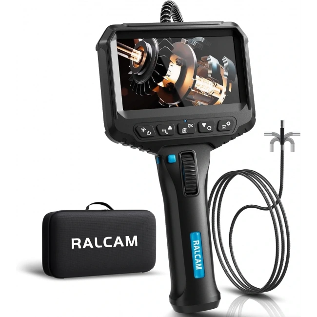 Ralcam 210° Eklemli Boroskop Endoskop Kamerası 4.3 Inc - 6.2mm - 1m Kablo