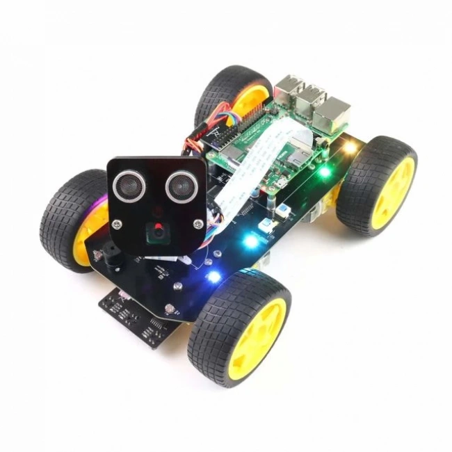 Raspberry Pi 4 B 3 B+ B A+ için Freenove 4WD Akıllı Araç Kiti