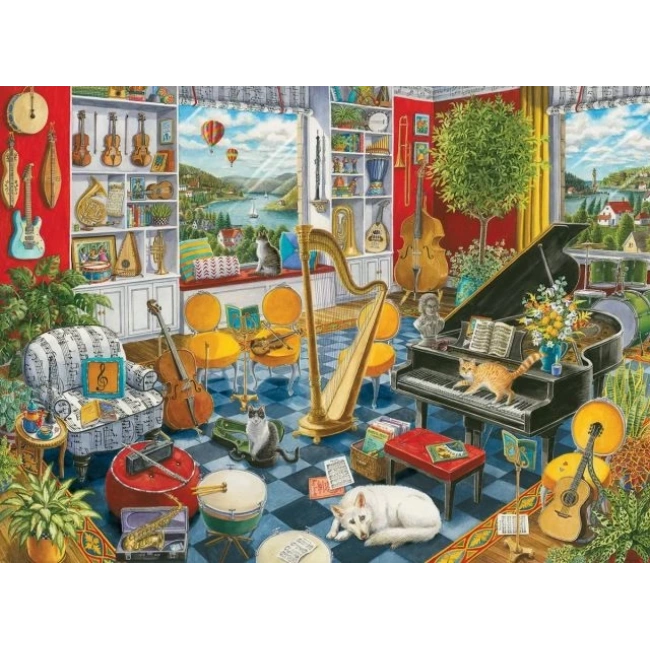 Ravensburger Müzik Odası 500 Parça Yapboz - 16836
