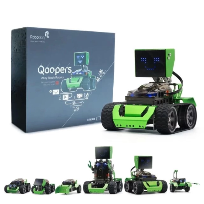 Robobloq Qoopers 6sı 1 Arada Programlama Robotu Kodlama Oyuncak