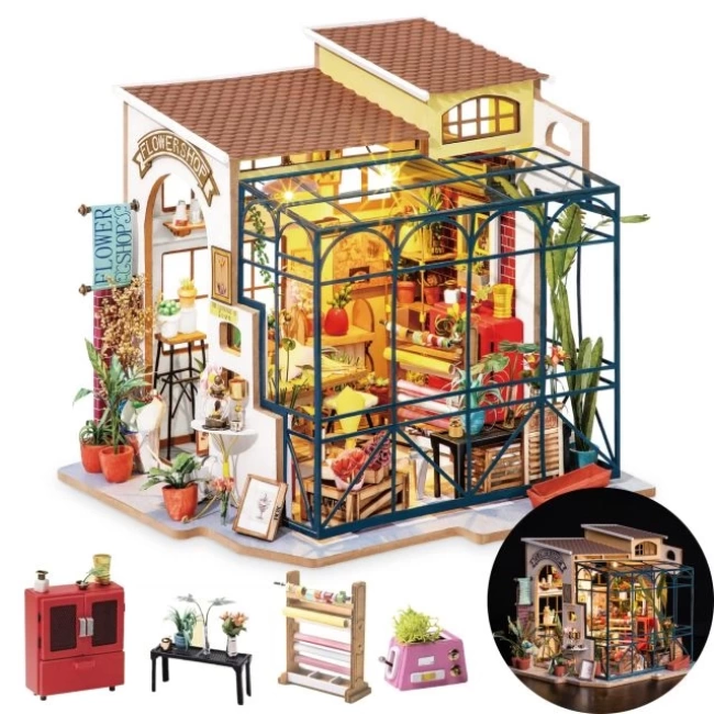 Rolife DIY Minyatür Ev Seti - Emilynin Çiçekçisi DG - Emilys Flower Shop