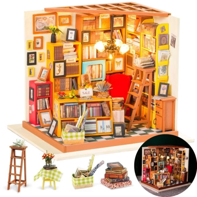 Rolife DIY Minyatür Ev Seti - Samin Kitapçısı DG - Sams Bookstore